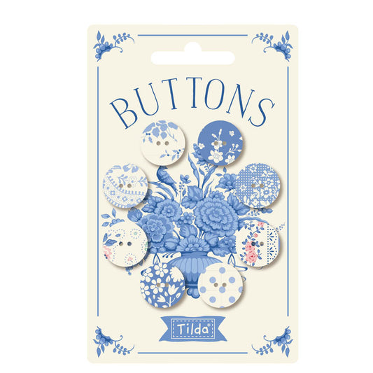 Something Blue Buttons Light 400076 by Tilda
