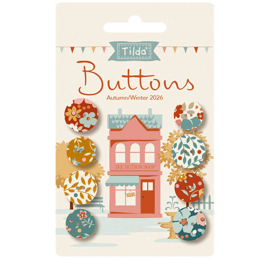 Tilda Village Life Buttons Autumn by Tilda