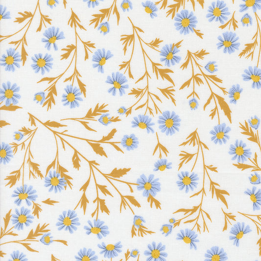 Sun Drenched Wild Daisy Chain Cloud M4320011 by Sweetfire Road for Moda fabrics (sold in 25cm increments)