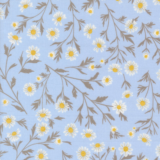 Sun Drenched Wild Daisy Chain Sky M4320014 by Sweetfire Road for Moda fabrics (sold in 25cm increments)