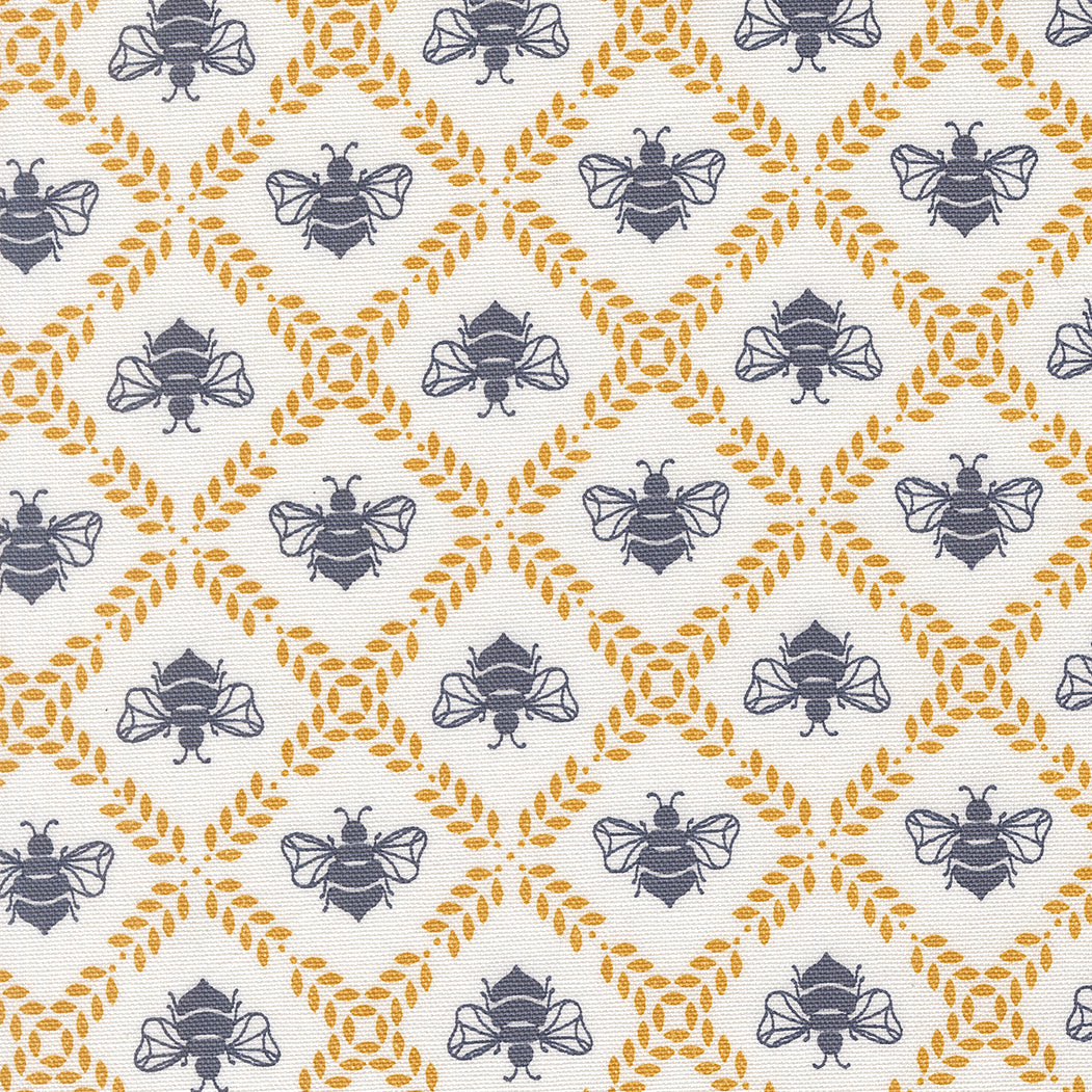 Sun Drenched Canvas Bees Cloud MCV4320431 by Sweetfire Road for Moda fabrics (sold in 25cm increments)