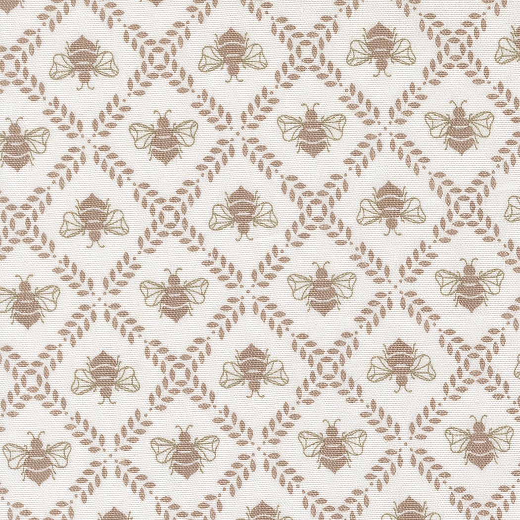Sun Drenched Canvas Bees Stone MCV4320433 by Sweetfire Road for Moda fabrics (sold in 25cm increments)