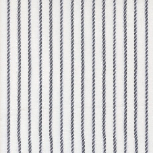 Sun Drenched Ticking Cloud Indigo M4320625 by Sweetfire Road for Moda fabrics (sold in 25cm increments)