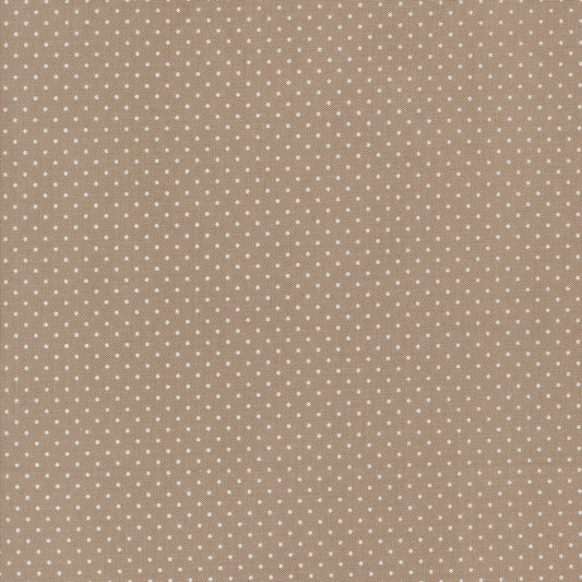 Sun Drenched Farmhouse Dots Stone M4320713 by Sweetfire Road for Moda fabrics (sold in 25cm increments)