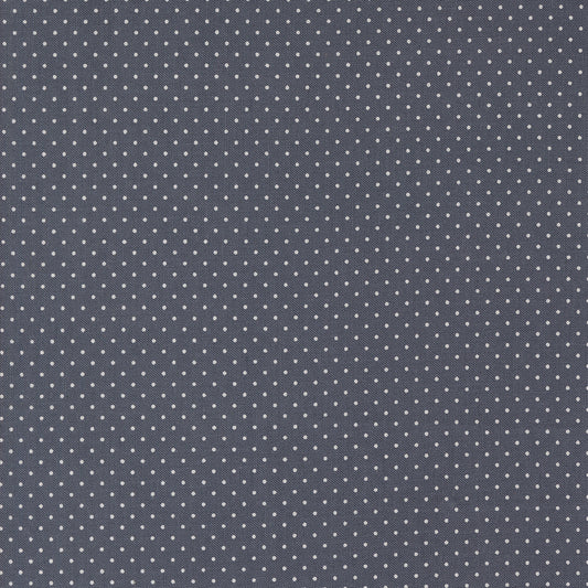 Sun Drenched Farmhouse Dots Indigo M4320715 by Sweetfire Road for Moda fabrics (sold in 25cm increments)