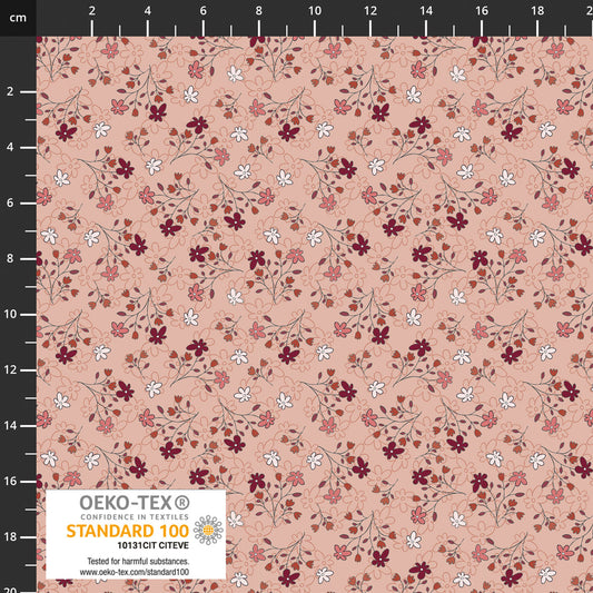 The Sweetest Embrace Rose Flowers Branches 4514524 by Linette Jakobsen for Stoff Fabrics (sold in 25cm increments)