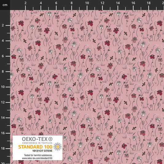 The Sweetest Embrace Rose Flowers 4514530 by Linette Jakobsen for Stoff Fabrics (sold in 25cm increments)