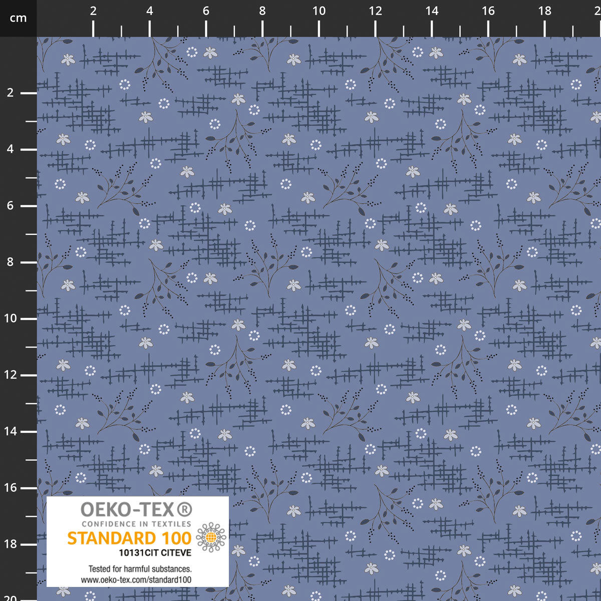 The Sweetest Embrace Blue Branches 4514532 by Linette Jakobsen for Stoff Fabrics (sold in 25cm increments)