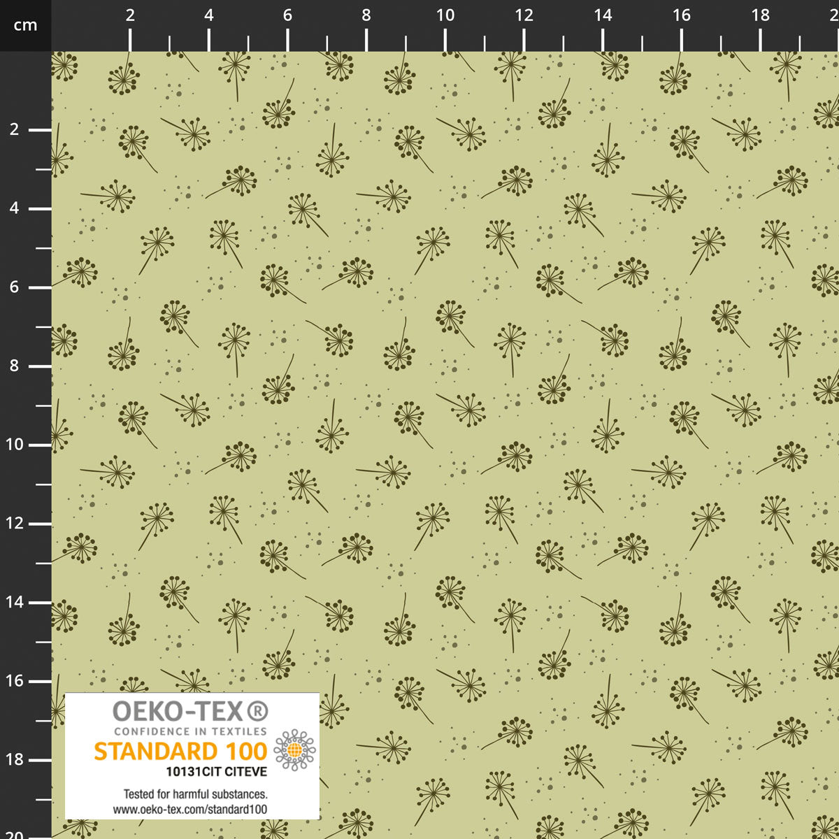 The Sweetest Embrace Light Green Blowflowers 4514543 by Linette Jakobsen for Stoff Fabrics (sold in 25cm increments)