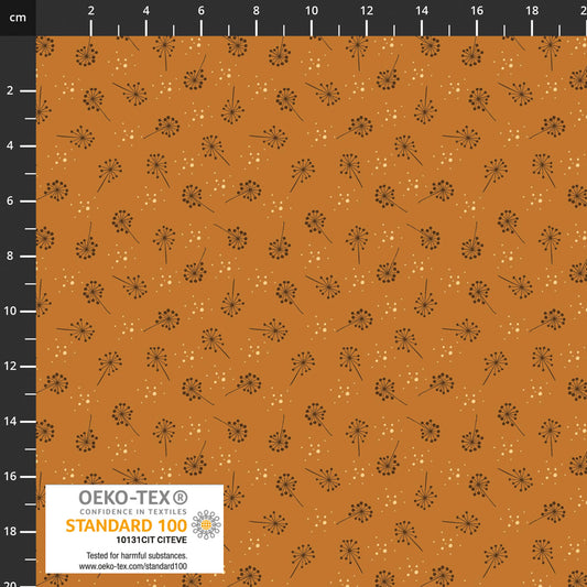 The Sweetest Embrace Golden Blowflowers 4514545 by Linette Jakobsen for Stoff Fabrics (sold in 25cm increments)