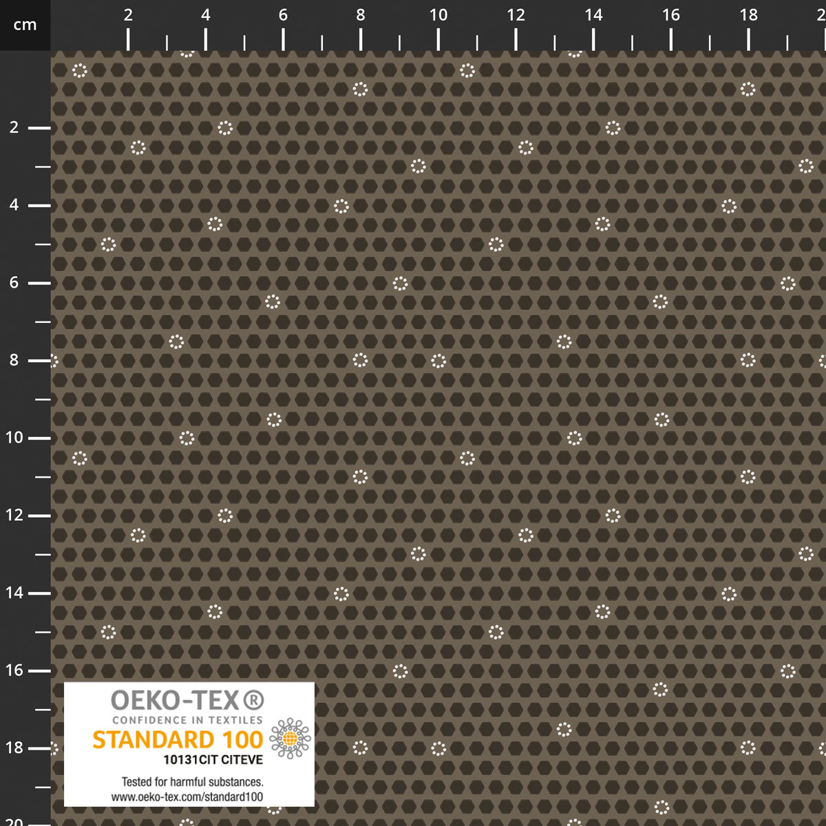 The Sweetest Embrace Taupe Beehive 4514550 by Linette Jakobsen for Stoff Fabrics (sold in 25cm increments)