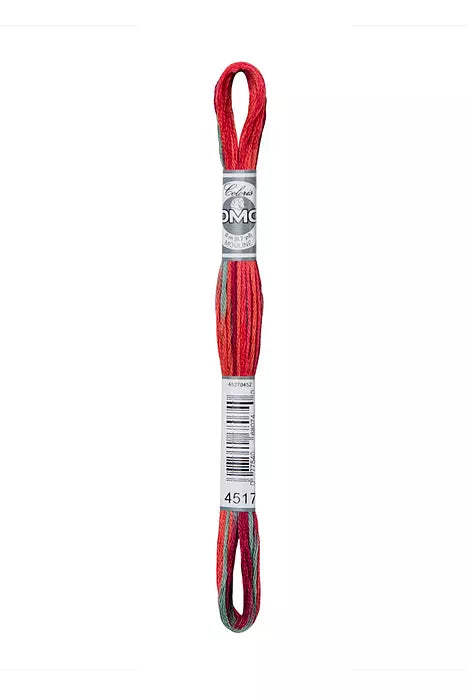 DMC 4517 Mouline Coloris Vermillion Light 6 Strand Embroidery Floss