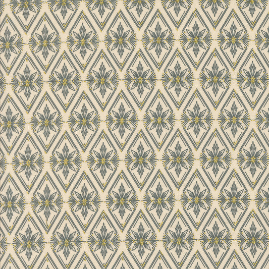 Old World Yuletide Metallic Twinkle Eggshell M4562611M by Fancy That Design House for Moda Fabrics (sold in 25cm increments)