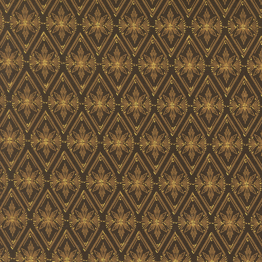 Old World Yuletide Metallic Twinkle Espresso M4562616M by Fancy That Design House for Moda Fabrics (sold in 25cm increments)