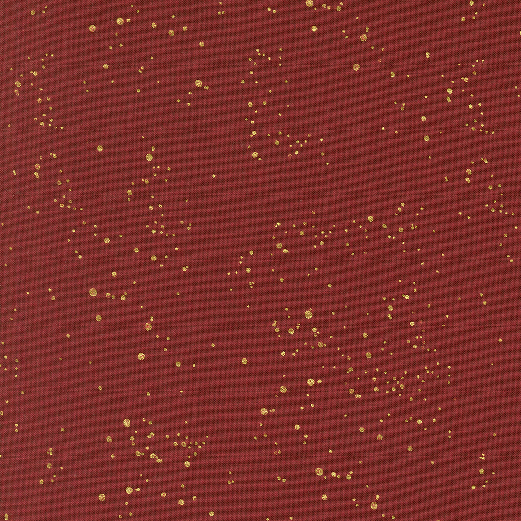 Old World Yuletide Metallic Speckled Sky Crimson M4562817M by Fancy That Design House for Moda Fabrics (sold in 25cm increments)