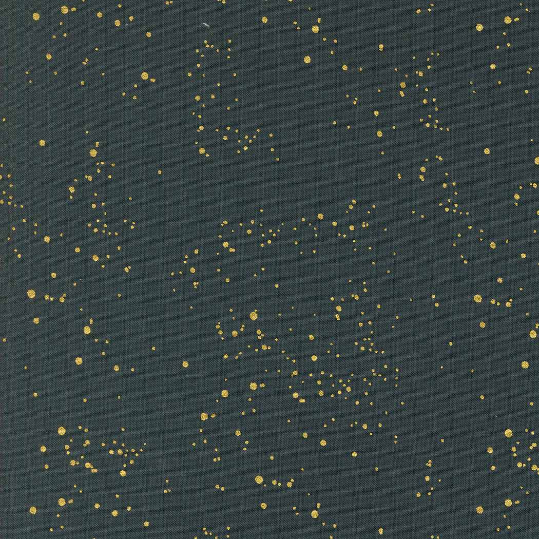 Old World Yuletide Metallic Speckled Sky Midnight M4562826M by Fancy That Design House for Moda Fabrics (sold in 25cm increments)