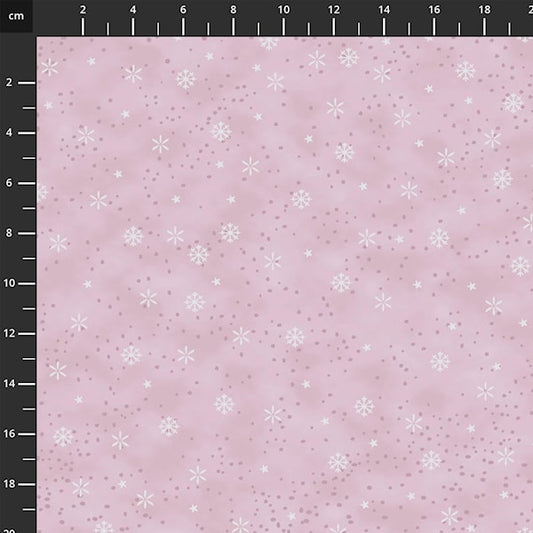 We Love Christmas Small Stars Mauve Silver 4592 432 by Stof Fabrics (sold in 25cm increments)