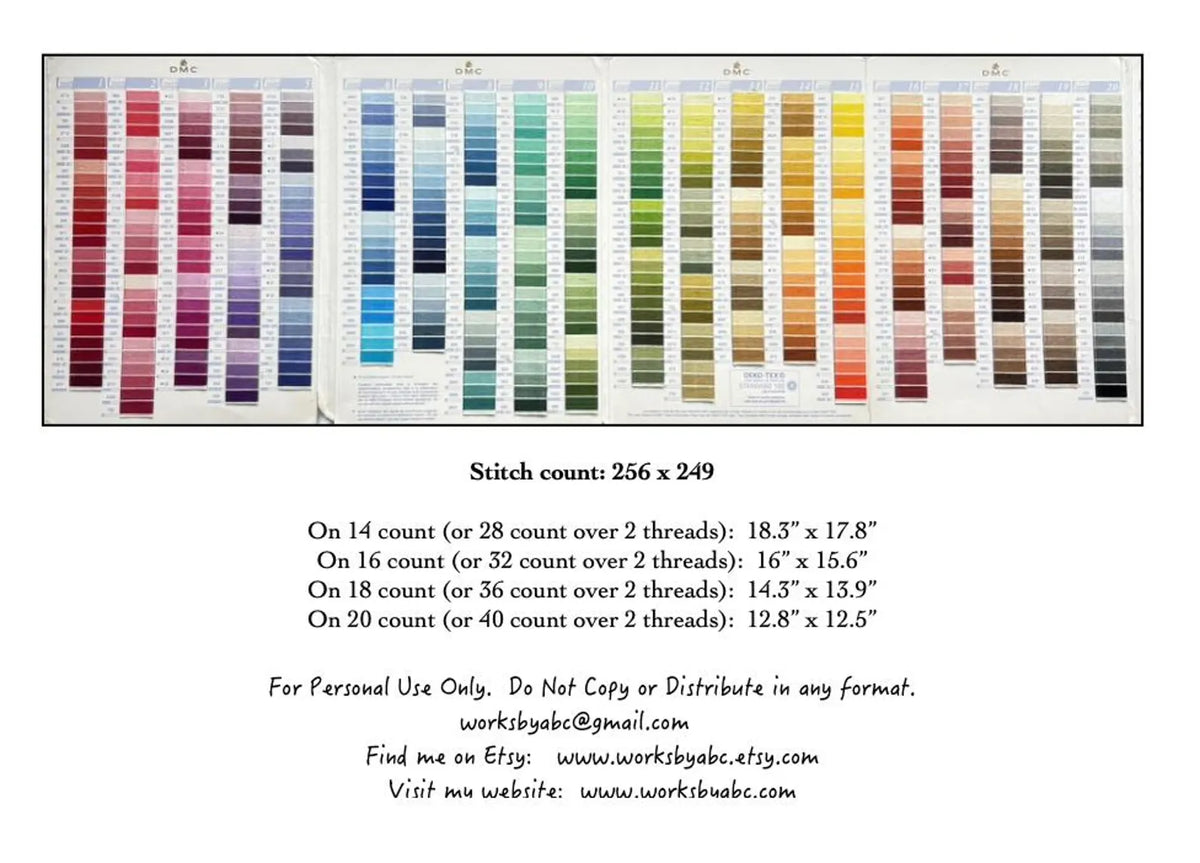 482: The Whole Shebang Cross Stitch Pattern by Works By ABC