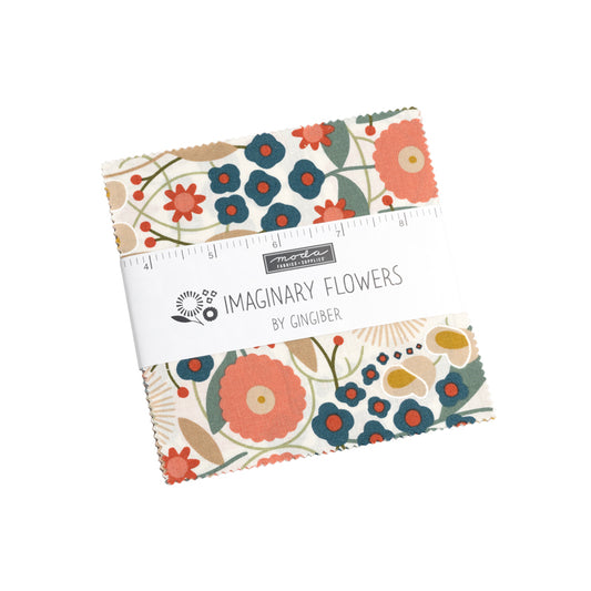 Imaginary Flowers 5" Charm Pack by Gingiber for Moda fabrics
