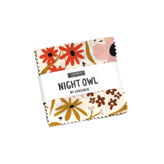 Night Owl Mini Charm Pack by Gingiber for Moda Fabrics