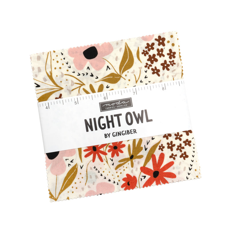 Night Owl Charm Pack by Gingiber for Moda Fabrics