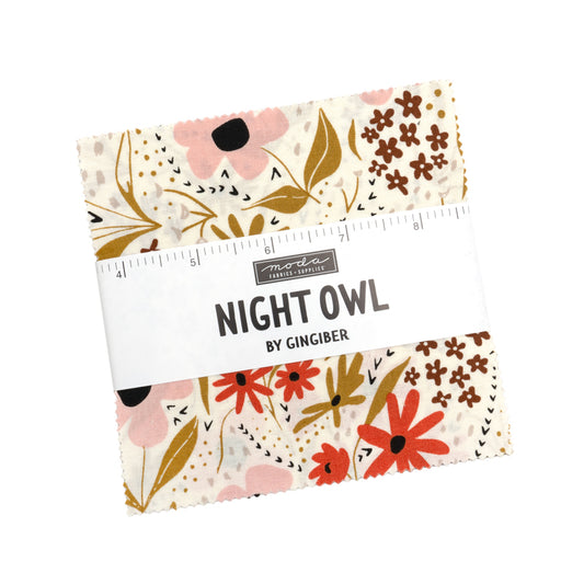 Night Owl Charm Pack by Gingiber for Moda Fabrics
