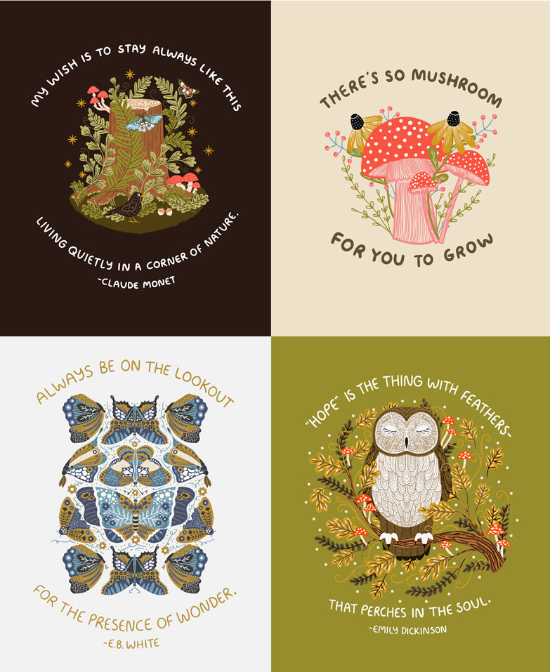 Night Owl Fat Quarter Bundle by Gingiber for Moda Fabrics