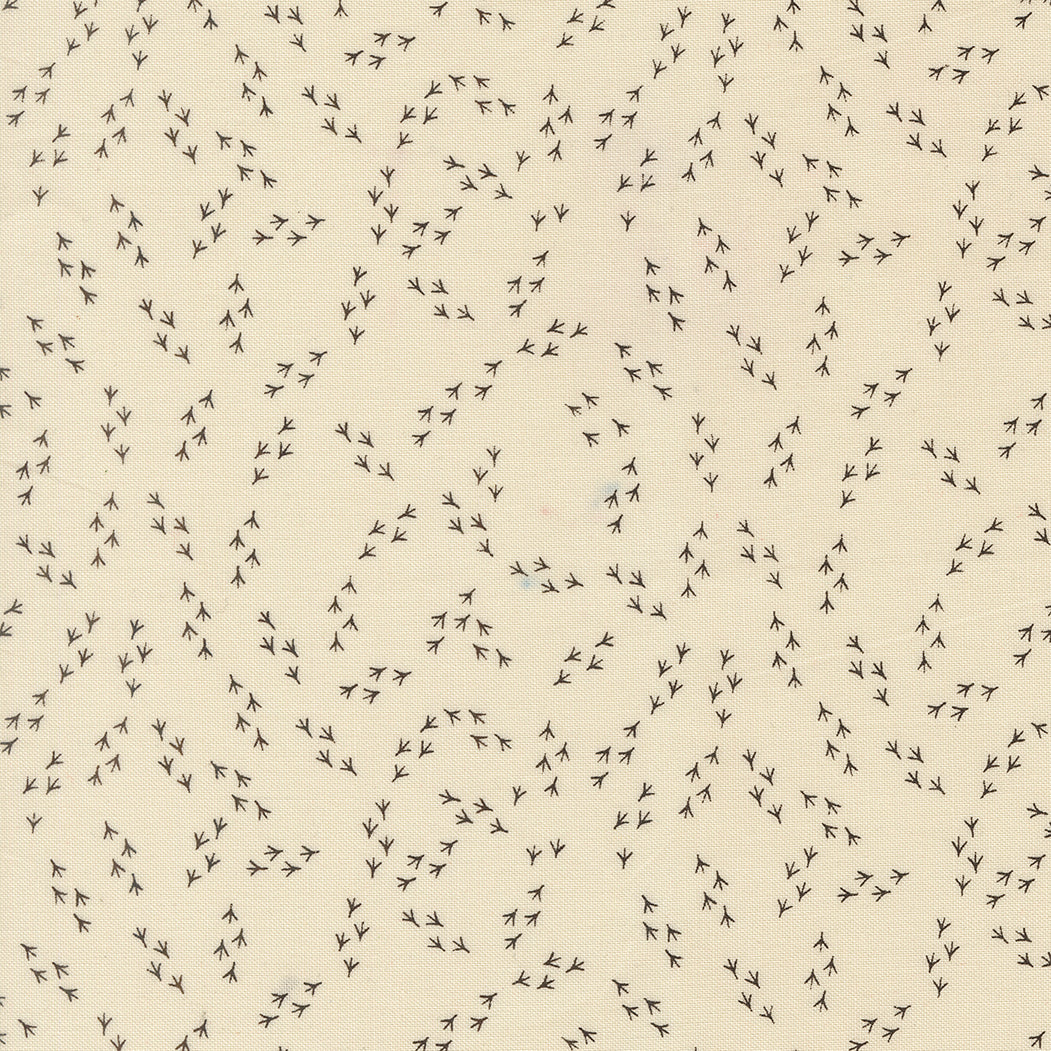 The Henhouse Chicken Feet Cloud Iron M4843811 by Gingiber for Moda Fabrics (sold in 25cm increments)