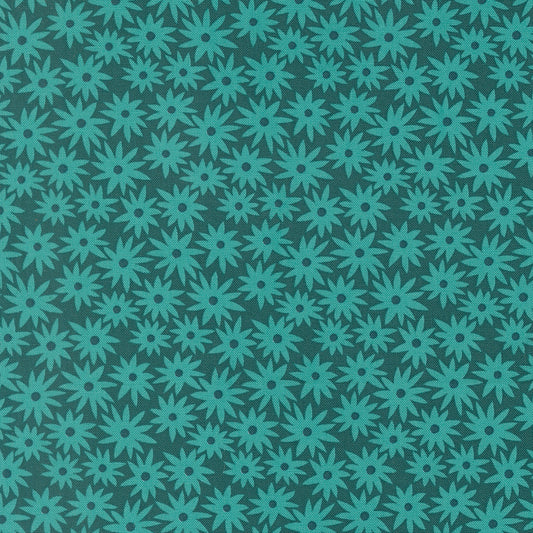 Scenery Sedum Dark Teal M5127017 by Elizabeth Hartman for Moda Fabrics (sold in 25cm increments)