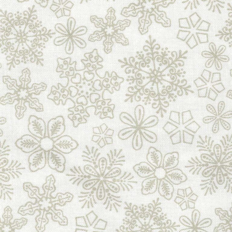 Gingerbread Lane Snowflakes Snow 5165/4107 by Modern Quilt Studio for Benartex fabrics (sold in 25cm increments)
