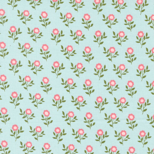 Lovestruck Mist Small Floral M519214 by Lella Boutique for Moda Fabrics (sold in 25cm increments)