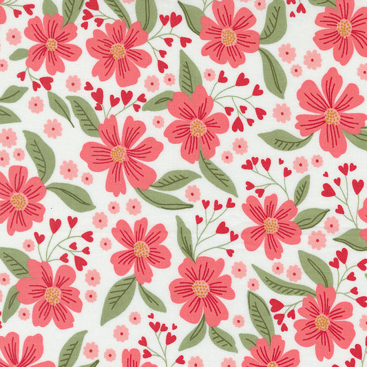 Love Blooms Lace Florals M522011 by Lella Boutique for Moda Fabrics (sold in 25cm increments)