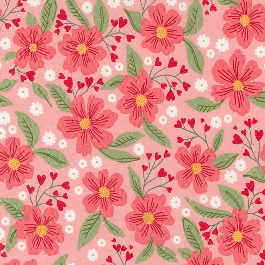 Love Blooms Blush Florals M522014 by Lella Boutique for Moda Fabrics (sold in 25cm increments)