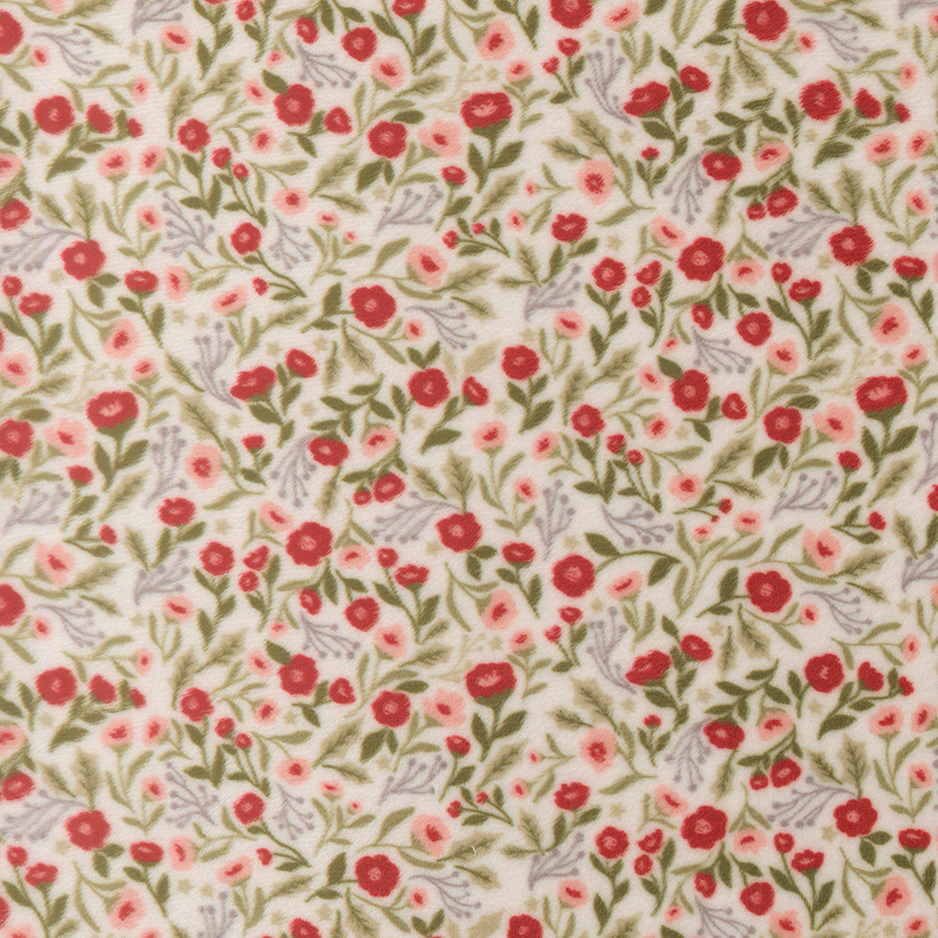 Christmas Eve Snow Posies Florals Quilting Cuddle by Lella Boutique for Moda fabrics (Sold in 25cm increments)