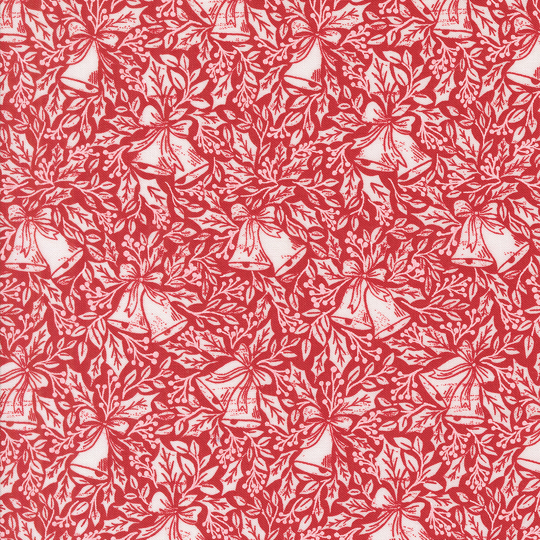 Berry & Pine Bell Song Cranberry M524214 by Lella Boutique for Moda Fabrics (Sold in 25cm increments)