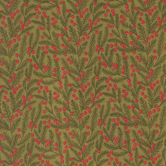 Berry & Pine Pine Needles Sage M524312 by Lella Boutique for Moda Fabrics (Sold in 25cm increments)