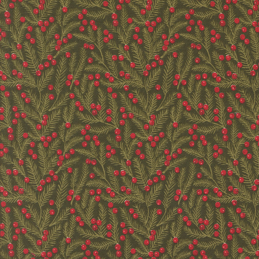 Berry & Pine Pine Needles Evergreen M524313 by Lella Boutique for Moda Fabrics (Sold in 25cm increments)