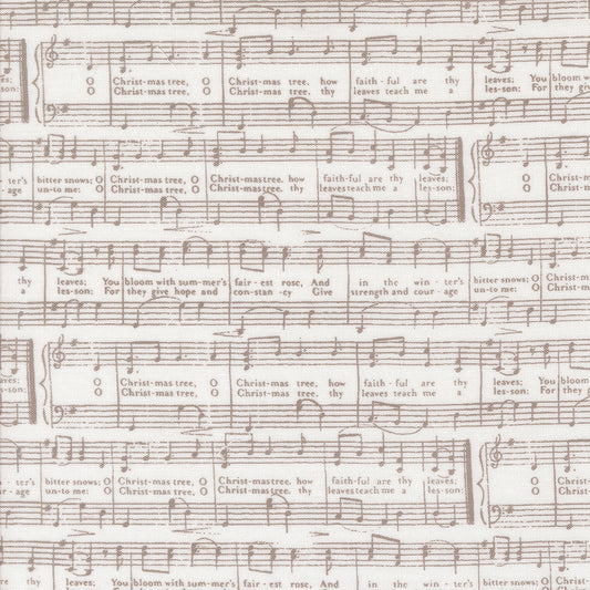 Berry & Pine O Christmas Tree Text Snow M524411 by Lella Boutique for Moda Fabrics (Sold in 25cm increments)