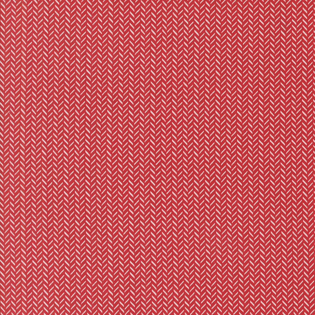 Berry & Pine Yule Herringbone Cranberry M524614 by Lella Boutique for Moda Fabrics (Sold in 25cm increments)