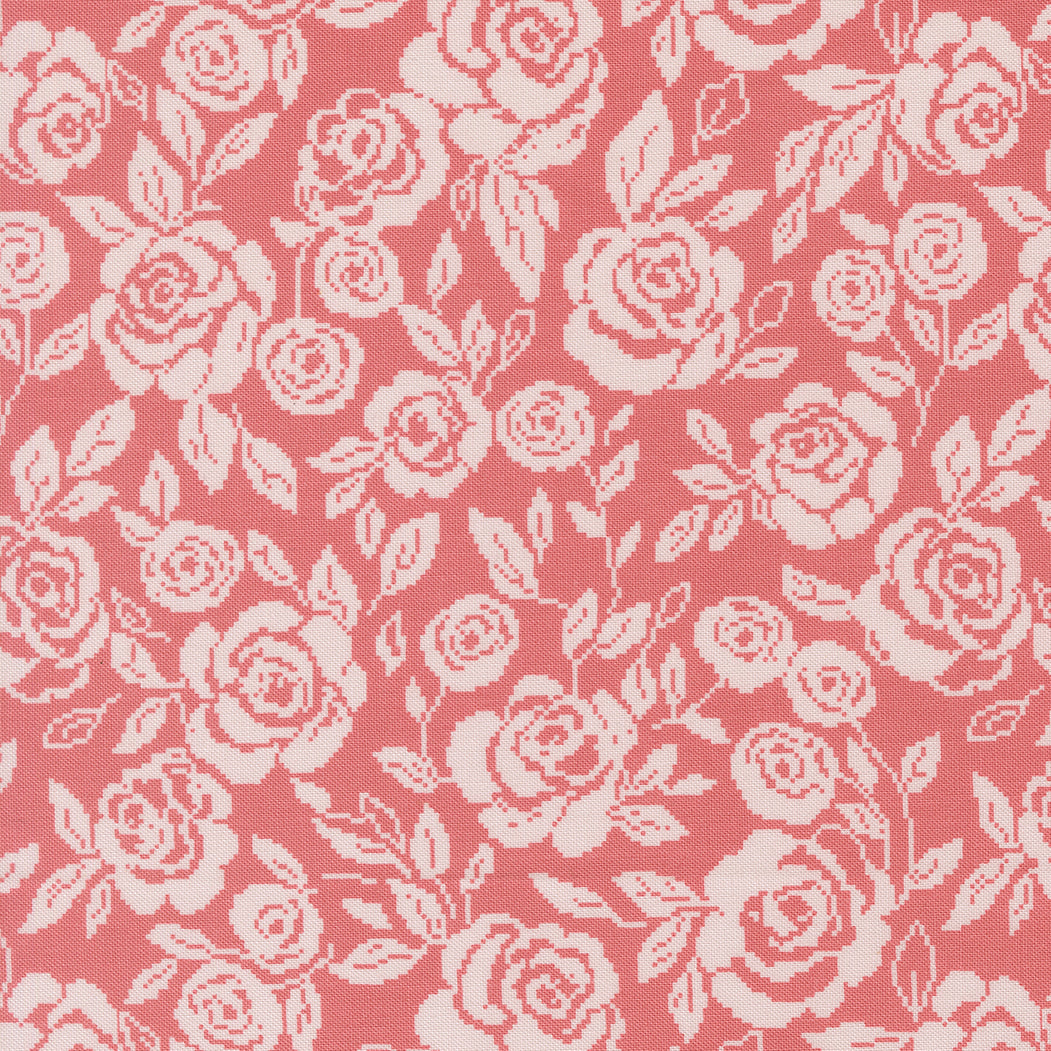Wild Honey Monofloral Rose Tapestry Rosewater M525113 by Lella Boutique for Moda Fabrics (sold in 25cm increments