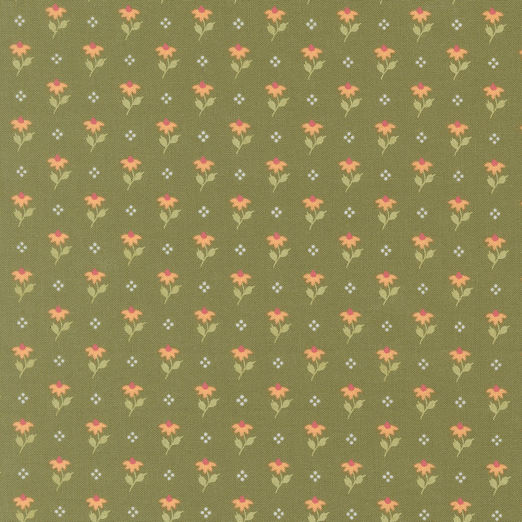 Wild Honey Bumbling Posies Fern M525215 by Lella Boutique for Moda Fabrics (sold in 25cm increments)