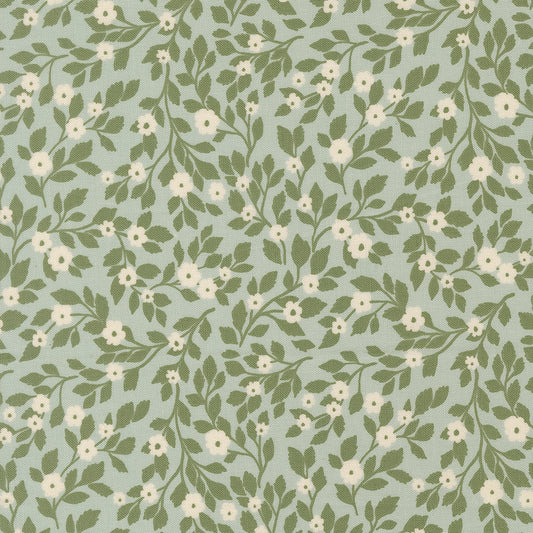 True Love Daydream Posies Robins Egg M526114 by Lella Boutique for Moda Fabrics (sold in 25cm increments)