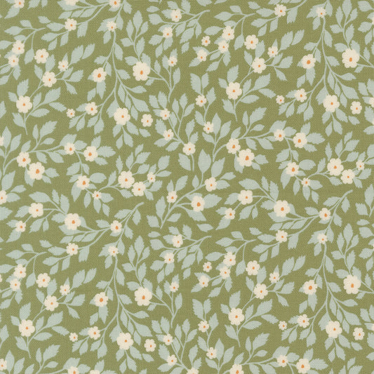 True Love Daydream Posies Fern Robins Egg M526125 by Lella Boutique for Moda Fabrics (sold in 25cm increments)