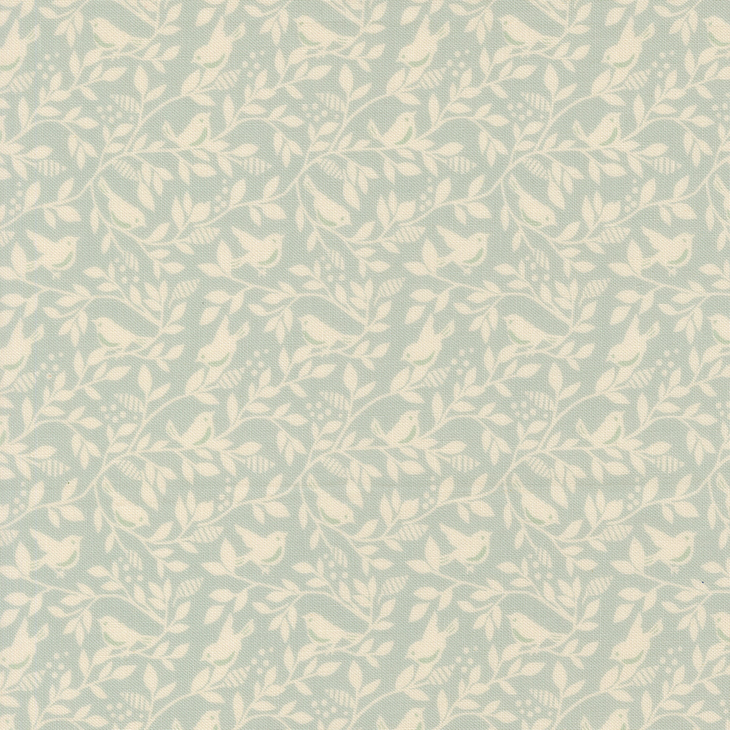 True Love Birds Robins Egg M526414 by Lella Boutique for Moda Fabrics (sold in 25cm increments)