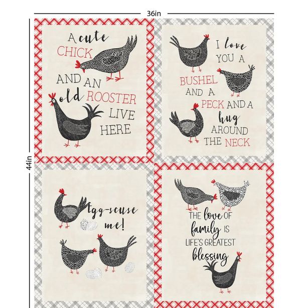 Hen House Panel by Camelot Fabrics
