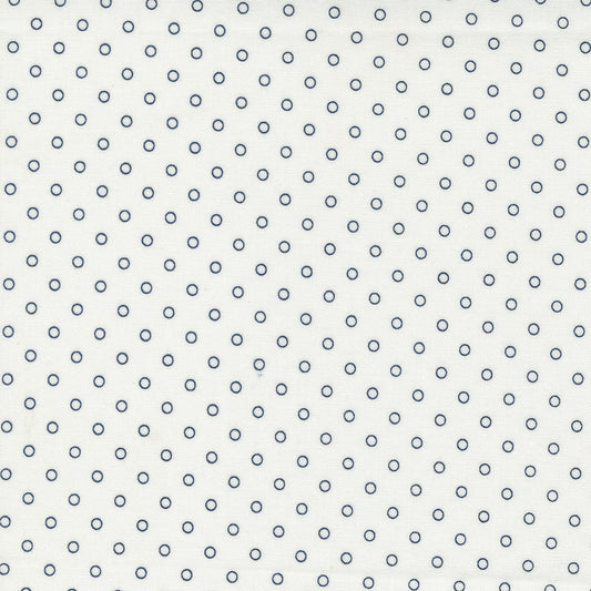 Nantucket Summer Smitten Dot Cream M5526411 by Camille Roskelley for Moda fabrics (Sold in 25cm increments)