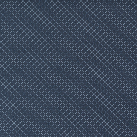 Nantucket Summer Sail Check Navy M55265112 by Camille Roskelley for Moda fabrics (Sold in 25cm increments)