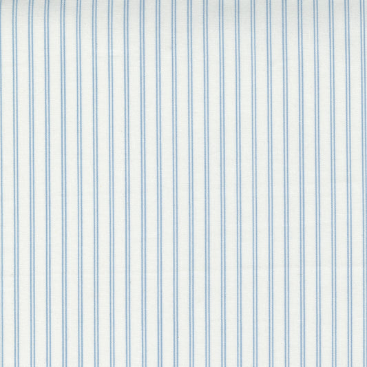 Nantucket Summer Stripes Stripe Cream Blue M5526724 by Camille Roskelley for Moda fabrics (Sold in 25cm increments)
