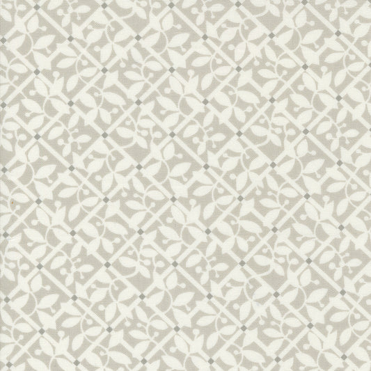 Shoreline Coastal Lattice Grey M5530316 by Camille Roskelley for Moda Fabrics (Sold in 25cm Increments)