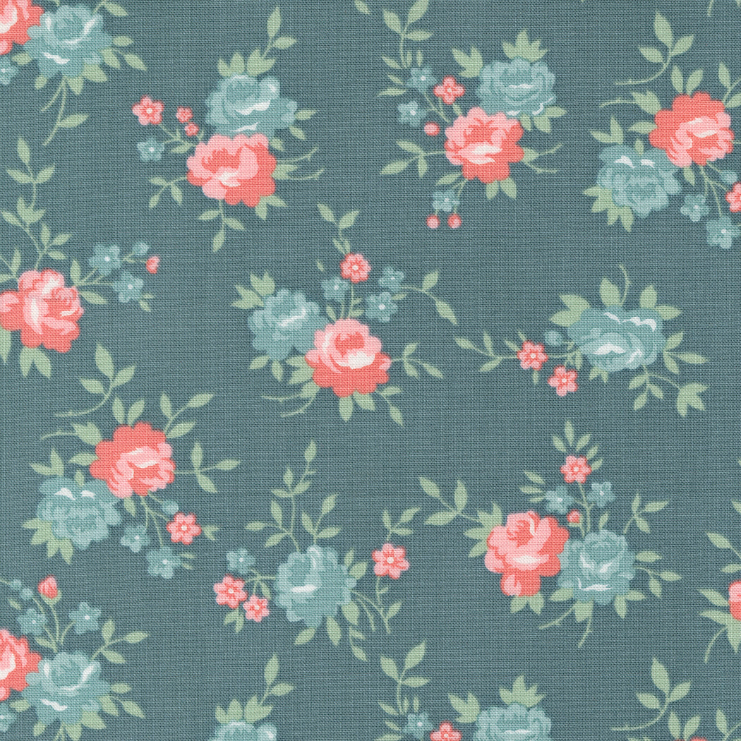 Rosemary Cottage Lake Gather Floral M5531015 by Camille Roskelley for Moda Fabrics (sold in 25cm increments)